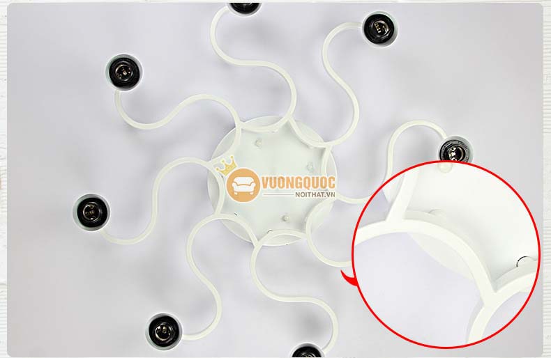 Đèn ốp trần trang trí tông trắng sang trọng YB424-11